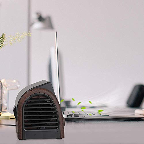Desk Fan Personal Large Wind Turbine Table Cooling Fans for Home Office AC Powered (Renewed)