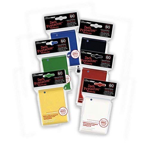 Ultra Pro Sleeves, 60/Pack, Small Japanese Format, 6 Main Colors, Yu-Gi-Oh!
