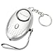 beegod Emergency Personal Security Alarms Self-Defense 130 DB Decibels with LED Light Safety (Silver)