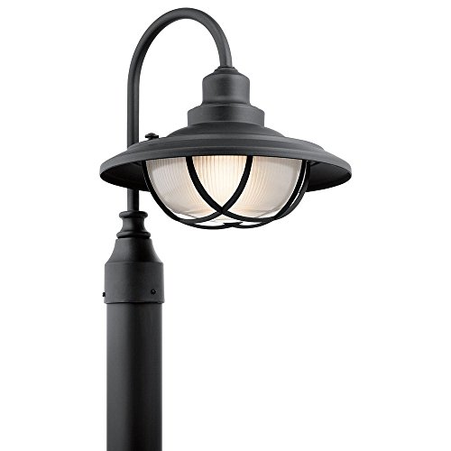 Kichler 49694BKT Harvest Ridge Outdoor Post Lantern in Textured Black