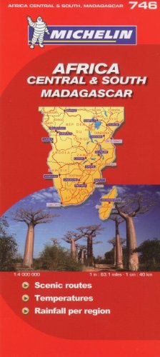Michelin Map Africa Central South and Madagascar 746 (w/cover) (Maps/Country (Michelin))