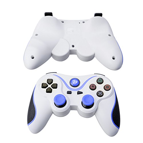 A-SZCXTOP 1 Pair Wireless Dualshock Bluetooth Game Controller Rechargeable Gamepad with USB Charging Cable for PS3 Playstation 3
