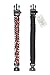 Paracord Bracelet K2-Peak – Survival Bracelets with Embedded Compass Whistle EDC Hiking Gear- Camping Gear Survival Gear Emergency Kit Black/Red 8.5