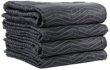 Cheap Cheap Moving Boxes - Deluxe Moving Blankets (4-pack) - Size: 72 X 80 - Color: Black & Grey by Cheap Cheap Moving Boxes