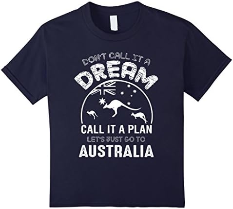 Kids Australia Shirt - Dream Australia T shirts 4 Navy