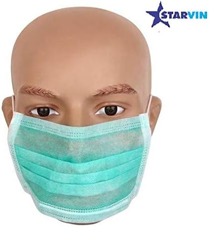 Starvin 3 Layer protection Disposable face mask with elastic ear Loop, prevents from Bacteria, many type of virus (5pcs) DS-076