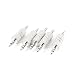 VizGiz 5 Pack 1/8 3.5mm Male to Male Coupler Joiner Stereo Audio Adapter Earphone Headphone Straight Jack Plug in Connector Converter M/M for Bluetooth Receiver AUX PC Laptop MP3 Player Car Extension primary