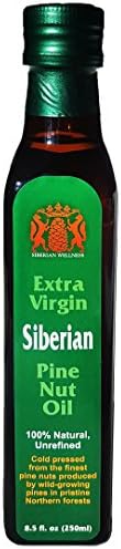 Superior Grade 100% Pine Nut Oil. 8.5 fl. oz. (250 ml) Extra Virgin, Cold-pressed, Fresh Inventory Only, Made in Siberia, Russia. 100% Natural. Shipped from Refrigerated Warehouses in MI, USA.