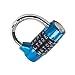 Gym Locker Lock,5 Letter Word Lock,5 Digit Combination Lock,Safety Padlock for School Gym Locker,Sports Locker,Fence,Toolbox,Case,Hasp Storage (Blue)