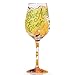 Lolita Best Aunt Ever Artisan Painted Wine Glass Gift
