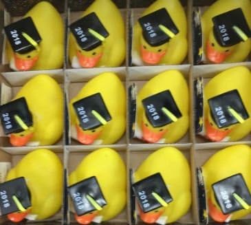 Graduation Rubber Ducks 2018 Party Favors - Pack Of 3