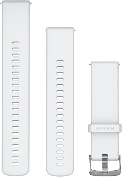 Garmin Quick Release Band 22mm Silicone Whitestone Silver Forerunner Venu