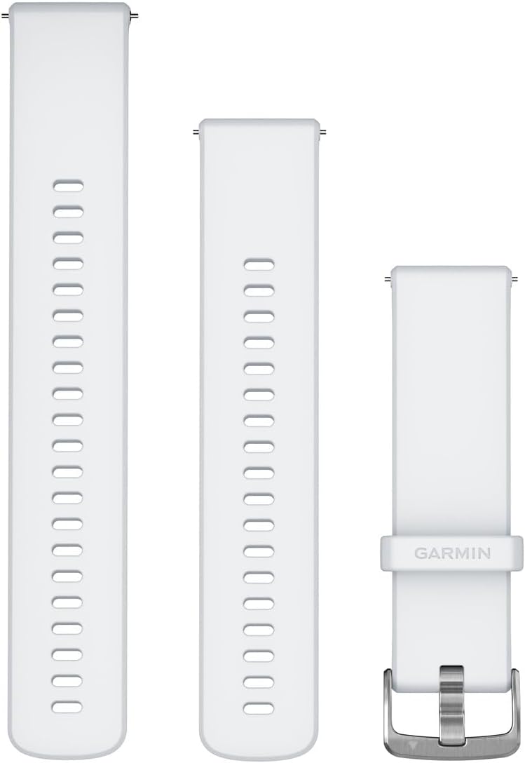 Garmin Quick Release Band 22mm Silicone Whitestone Silver Forerunner Venu