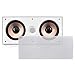 Pyle PDIWCS62 In-Wall / In-Ceiling Dual 6.5-Inch Center Channel Stereo Sound Speaker System, 2-Way, Flush Mount, White primary