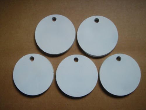 Set of Five Round Hangers 3/8 Inch Thick AR500 Steel NRA Action Pistol Plate (FREE SHIPPING!) (5 Inch)