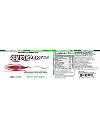 SEMENIZERXTRA - Cargado. Para hombres y mujeres. Testosterona Booster, Energy & Performance Pills. 10% ICARIIN. 30 comprimidos