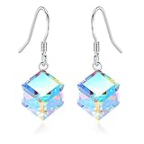 EleShow 925 Sterling Silver Drop Earring Hypoallergenic Earrings for Women Girls (A_Color Changing)