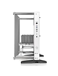 Thermaltake Thermaltake Core - Carcasa de cristal templado ATX con marco abierto, vista panorámica, Tt LCS, certificado por la CA, Nieve