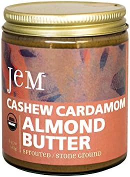 Jem Raw Organic Sprouted Cashew Almond Spread Cashew Cardamom -- 6 oz - 2 pc