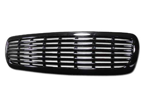R&L Racing Black Finished Front Grill Horizontal Billet Hood Bumper Grille 1997-2004 For Dodge Dakota/Durango