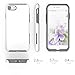 TEAM LUXURY iPhone 7 Case/iPhone 8 Case, [Clarity Series] Updated G-II Ultra Defender TPU + PC [Shock Absorbent] Premium Protective Phone Case -for Apple iPhone 7 & 8 (4.7 Inch) (Cotton White/Gray)