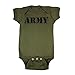 Mashed Clothing Baby Boys' Army Military Green Baby Bodysuit (Military Green, 6 Months)