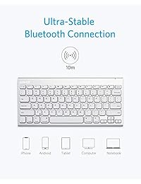 Teclado inalámbrico Bluetooth de perfil ultra compacto de Anker