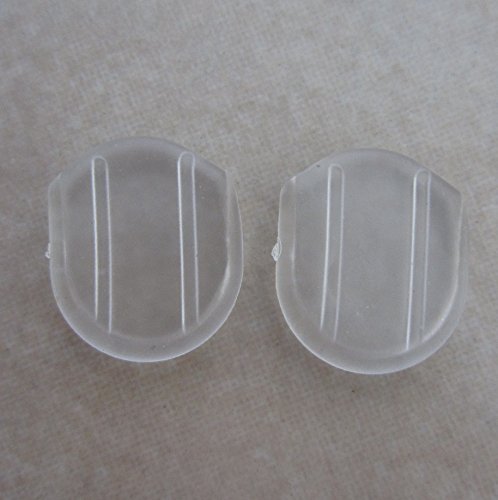 24 clear comfort pads for clip on earrings