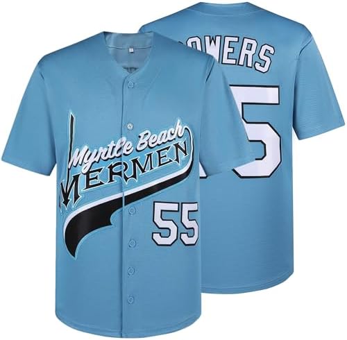 Amazon.com: Afuby Kenny Powers Jerseys 55 Myrtle Beach Mermen