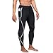 Wonderience Men Hot Neoprene Sauna Sweat Pants Slimming Body Shaper for Weight Loss Hot Thermo Leggings Workout Pants (Black, XXX-Large)