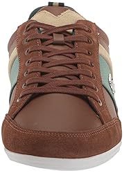 Lacoste Men's Chaymon Sneaker, Dark Grey/White, 12.5