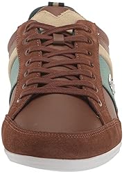 Lacoste Men's Chaymon Sneaker, Dark Brown/Dark