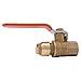 SharkBite 1/2 x 1/2 Inch Ball Valve with FNPT Connector, Push to Connect Brass Plumbing Fitting, PEX Pipe, Copper, CPVC, PE-RT, HDPE, 22182-0000LF