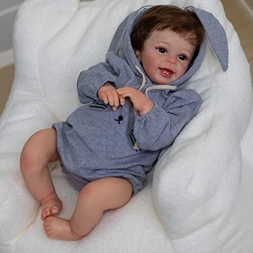 RXDOLL Reborn Baby Dolls Boy Toddler 24 inch Silicone Realistic Reborn Toddler Baby Doll Boy