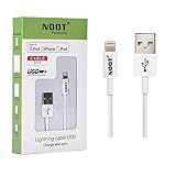Noot Apple MFi Certified 3 Feet Lightning To USB Charging Cable for iPhone 5/5S/5C/6/6S Plus/SE, iPad Mini/Air/Pro, iPod Touch