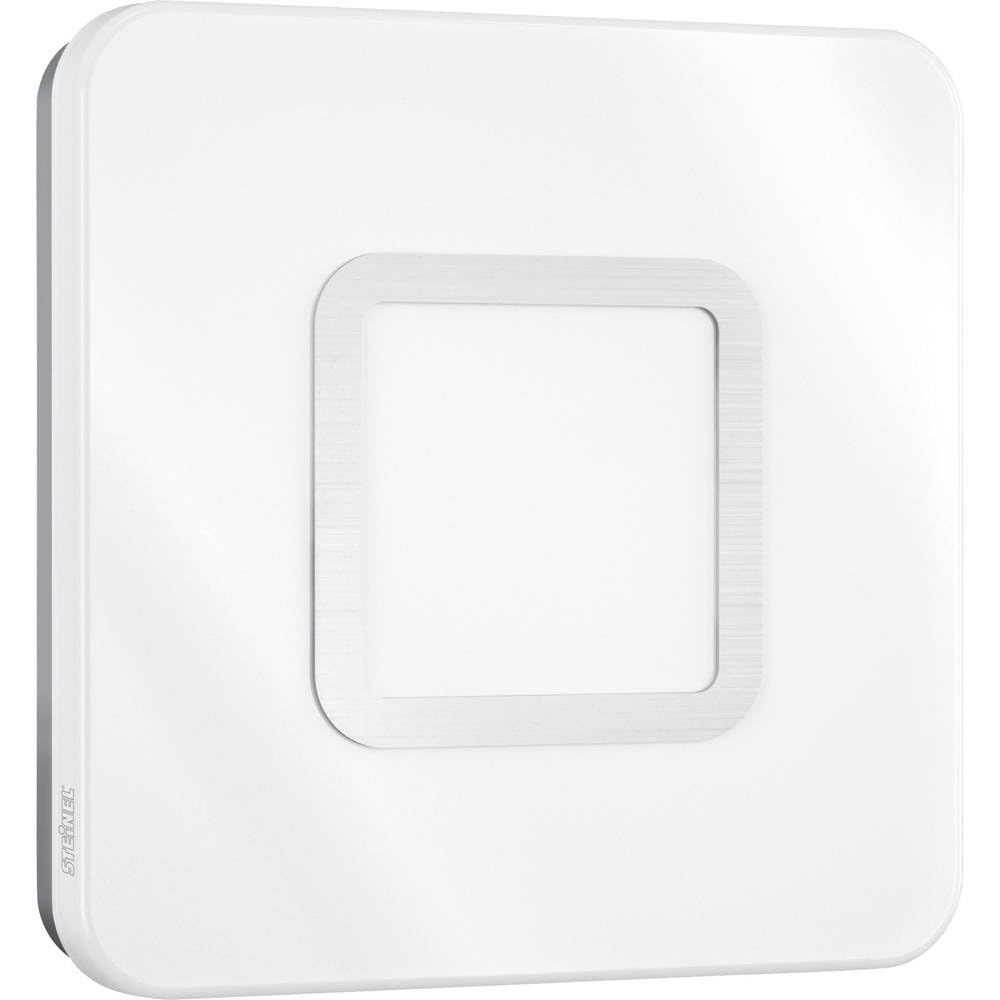 Steinel Indoor Light RS LED M1 S Stainless Steel, 8.8 W LED Wall lamp, Ceiling Light, 759 lm, 360° Motion Detector, 8m Range