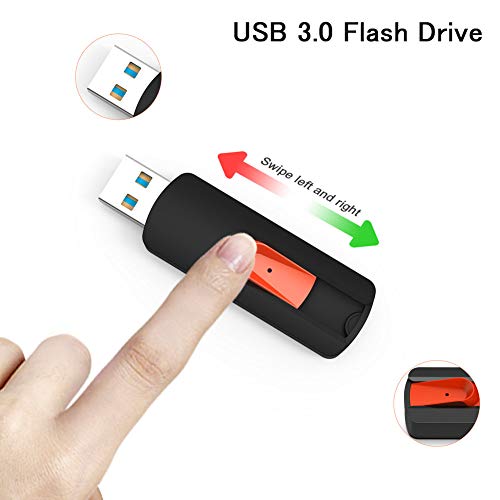 KEXIN 3 Stück 32GB USB Stick Speicherstick Rotate Metall Mehrfarbig Mehrfarbig High Speed USB 3.0 USB-Flash-Laufwerk… – Bild 4