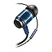 GOgroove AudiOHM RNF Durable Earbuds - Heavy Duty Headphones with Thick Aramid Fiber Reinforced Cable, in-Line Microphone, in-Ear Noise Isolation & Rugged Metal Driver Housing (Cobalt Blue)