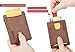 RFID Blocking Bifold Slim Genuine Leather Thin Minimalist Front Pocket Wallets for Men Money Clip (Coffee)