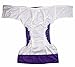 LukLoy Women's Adults Cloth Diapers for Incontinence Care Protective Underwear -Dual Opening Pocket Washable Adjustable Reusable Leakfree for Waist Large Size 65~135cm (Purple)
