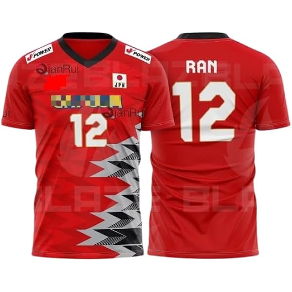 バレーボールシャツ JAPAN 12 RAN SEASON2025】JAPAN National Men Team T-Shirt #12 RAN