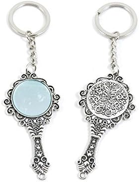 50 x Keychain Keyring Key Ring Chain Jewelry Findings H6YS9 Magic Mirror