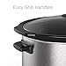 hOmeLabs 6 Quart Programmable Slow Cooker - Stainless Steel Exterior, Removable Non-Stick Crock and 10-Hour Timer with Auto Shut-Off