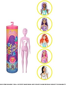 Barbie Color Reveal Doll with 7 