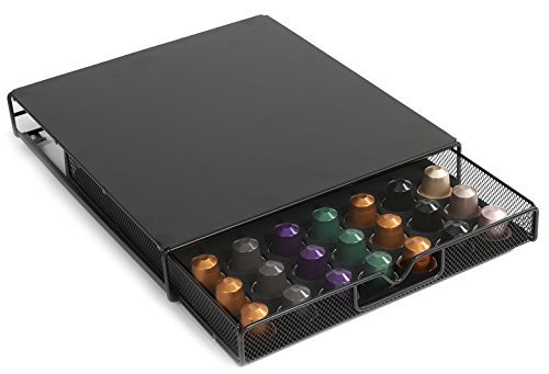 ideale Aufbewahrung für bis zu 56 Kapseln und Halterung für