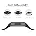 Gear S2 Watch Band, MoKo Soft Silicone Replacement Sport Band for Samsung Gear S2 (SM-R720 / SM-R730 ONLY) Smart Watch, NOT FIT S2 Classic Watch (SM-R732 & SM-R735), NOT FIT Gear Fit2 Watch, BLACK