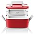 Ozeri Thermomax Stackable Lunch Box and Double-wall Insulated Food Storage Container, Red