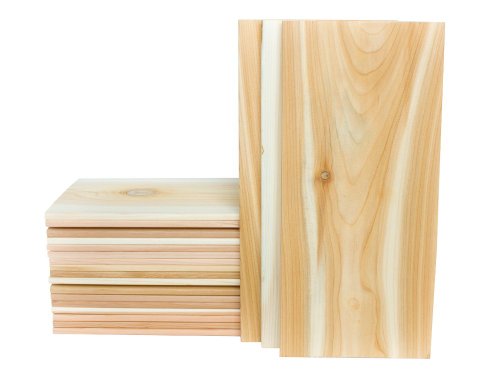 XL Large Cedar Grilling Planks (20 Pack) - 7x15 - Fits Full Filet of Salmon + Free Recipe eBook