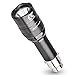 MCCC 250 Lumens Small LED Rechargeable Car Emergency Flashlight for 12 Volt Car Cigarette Lighter Vechicle Charge, Portable Mini Torch Light with Car Charger and Outdoor Survival Tool for Camping