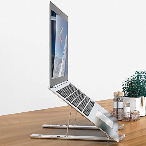 ElfAnt Laptop Stand Adjustable Portable Aluminum For 10" 17" Laptop